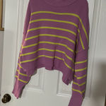 Boutique  Striped Sweater Cropped Photo 0