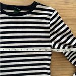 Wild Fable  Black and White Crop Fitted Long Sleeve Tee Photo 5