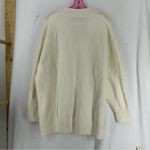 MNG V Neck Oversized Sweater Womens Large Cream Photo 6