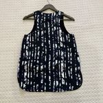 Alexander Wang NWOT  Silk Scoop Neck/Hem Tank Sleeveless Blouse Abstract Stripe 2 Photo 4