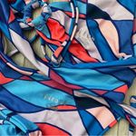 OneOne Swimwear Bikini tie front top cheeky high rise womens Blue large colorful Photo 2