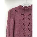 Isabel Marant Ilia Cut Out Alpaca and Mohair Blend Bordeaux Sweater Size 38 Photo 3