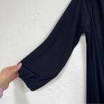 XScape X by  Blue Beaded Collar Formal Mini Dress Women 16 Babydoll Cold Shoulder Photo 1