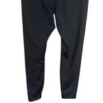 woman’s shiny black with Reebok on leg silver Leggings yoga workout Photo 5