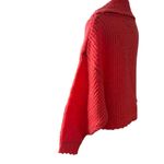 Pilcro Anthropologie Chunky Knit Turtleneck Sweater Coral Red Women’s Size S Photo 4