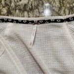 Free People  Auxton Surplice Chiffon Floral Slouchy Thermal Top Photo 2