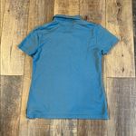 Nike Golf Women's Zip Up Polo Golf Short Sleeve Blue Shirt Size Small Photo 3