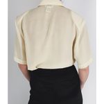 Vintage Rivista Pastel Yellow Button Down Blouse Size 8 Photo 2