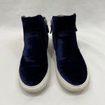 Gentle Souls Carole Navy Velvet Hidden Wedge Sneakers Photo 2