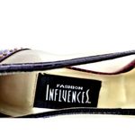 VTG Fashion Influences Purple Snakeskin/Sheer Mesh Pumps Heels w/ Studs Sz 10 M Photo 2