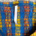 Free People Bridget Mini Dress Plaid Summer Cutout Vacation Size XS Rare Smocked Photo 7