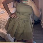 Love, Fire Love Fire Khaki Pleated Mini Dress Photo 0
