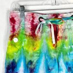 Sanctuary ‎ Size 26 Shorts Sweet Rainbow Tie Dye Handmade Linen Drawstring 660 Photo 2