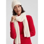 Charter Club Brand New Cashmere  Women's One Size Tan-Blue Beanie Hat Photo 2