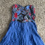 Free People Beach Walk Strapless Lace Up Romper Photo 4