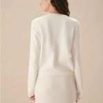 Berlook White Single Breasted Knit Cardigan Size M Photo 4