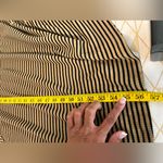 Soft Surroundings  Ryley Maxi Black and Tan Striped Dress Size S Photo 8