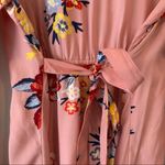 Old Navy  Maternity Mauve Floral Pleat Front Dress Medium M Photo 7