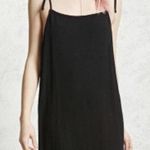 Forever 21 NWT Black Gauze Tie Strap Mini Dress Photo 0
