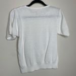 Vintage White Lace Embellished Sweater Cottage Coastal Sz Medium? Photo 5