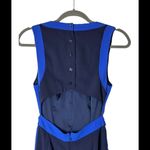 Elevenses Anthropologie Black And Blue Sleeveless Cut Out Becca Jumpsuit Size 0 Photo 6