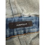 Judy Blue  Women's JB88722 Short Sleeve Zip Up Stretch Denim Wide Leg Jumpsuit L Photo 8