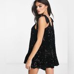Free People Nova embellished mini dress in black Photo 8