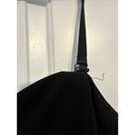 Roz & Ali Black Sleeveless Dress With Red Rose Embroidery At Waistline Photo 10