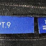 Apt. 9  X-Large Sweater Striped Round Neck Long Balloon Sleeves Stretch Gold Black Photo 6