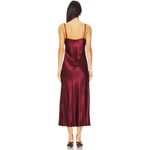 Enza Costa Ruby Satin Bias Cut Slip Dress Medium New Red Photo 3
