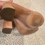 Chloé Chloe Nude Neutral Round Toe Block Heels | Size 37.5 Photo 3