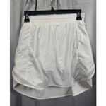 Lululemon Skirt Womens 6 White Zip Pocket Lined Athletic Running Tennis Skort Photo 0