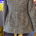 Red Valentino Navy Houndstooth Blazer Blue Photo 4
