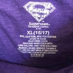 DC Comics Distressed purple Superman‎ Supergirl long sleeve Photo 1