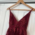 Lulus Wine A Love To Remember Lace Dress Size‎ Small Photo 3