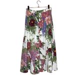 Show Me Your Mumu  Tea Party Midi Skirt Size Small Floral Green Pink SMYM Photo 6