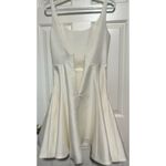 Jane Summers Women's/Junior's Cream Formal/Rehearsal Zip Up Dress Pockets Size 6 Photo 2