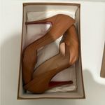 Christian Louboutin Insectika 100 Seta Caramel Tan High Heels 40.5 Photo 4