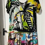 Jams World  Vintage Rayon Parrots Cove Dress size small Photo 0