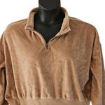 Abound  Women’s Velour Half-Zip Cropped Pullover Sweatshirt - Size 2X NWOT Photo 3