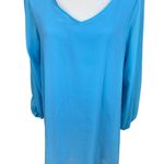 No Brand blue tunic/blouse, size 3XL, lined, flowy, summer, beach, vacation Photo 1