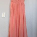 David's Bridal AW Grace Bridesmaid Prom Formal Special Occasion Wedding Guest Dress, 4, Pink Photo 3