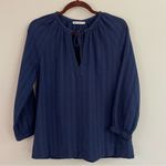 Marine layer  Tie Neck Long Sleeves Peasant Top Size Small Photo 2
