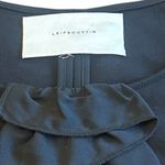 Leifsdottir Anthropologie Sleeveless Black Ruffle Dress Bow Sheath Size Medium Photo 9