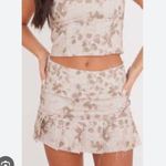 Pretty Little Thing BROWN WASHED FLORAL PRINT MINI SKIRT and TOP Photo 14