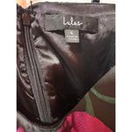 Lulus Pretty Blooms Black Floral Jacquard Sleeveless Mini Dress Size Large Photo 9