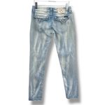 Miss Me Jeans 28 skinny embellished rhinestone flap pockets low rise light wash Photo 6
