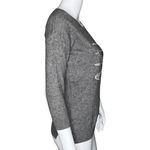 J. Crew Sweater Womens XS‎ Gray White Feathers Wool Rabbit Hair Blend Preppy Photo 1