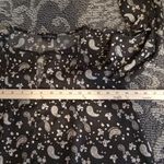 For Love & Lemons Womens Xs Black Paisley Long Sleeve Art To Wear Office Photo 9