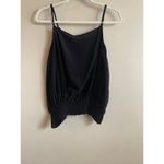 525 America silk cami ruffle top Sz s Black Photo 2